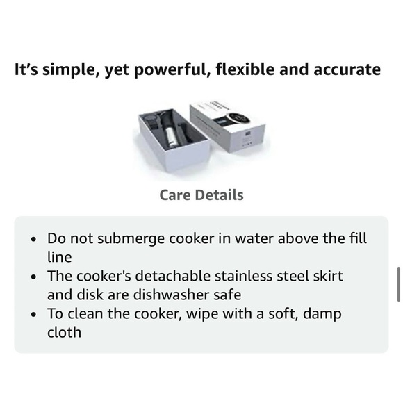 NEW Anova A 2.2 Precision Cooker Black Stainless Steel 800W Bluetooth Sous Vide - Picture 15 of 16